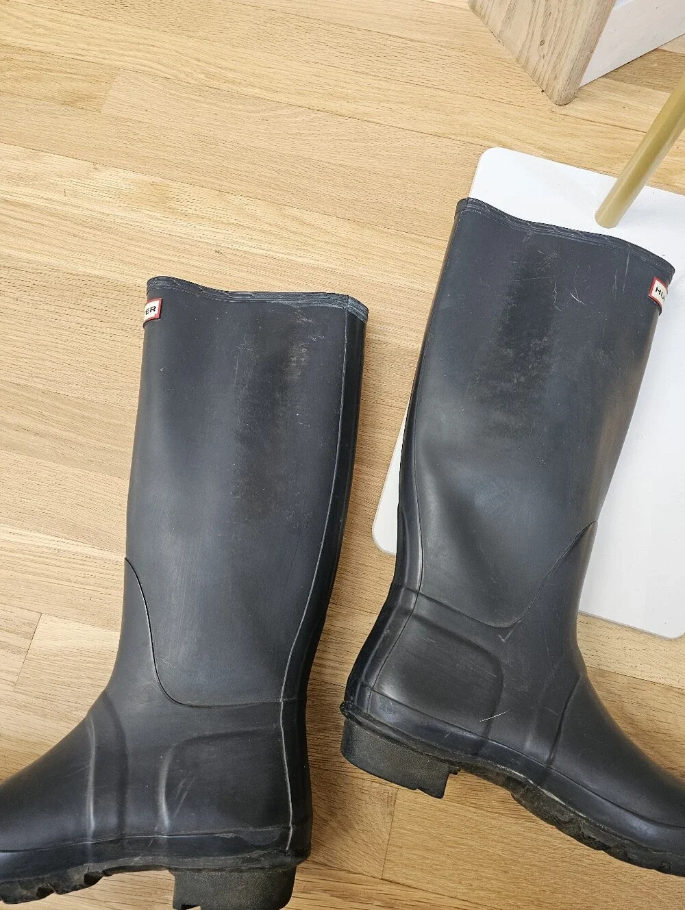 Hunter Navy Blue Tall Original Midnight Rain Boots Womens size 9